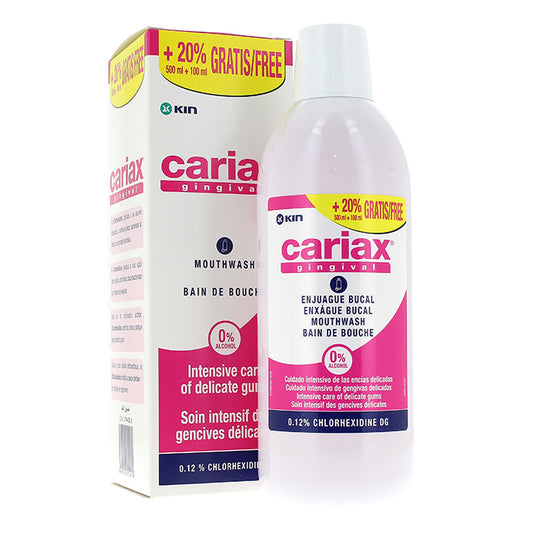 CARIAX GINGIVAL ENJUAGUE BUCAL 1 FRASCO 500 ML + 100 ML-174459