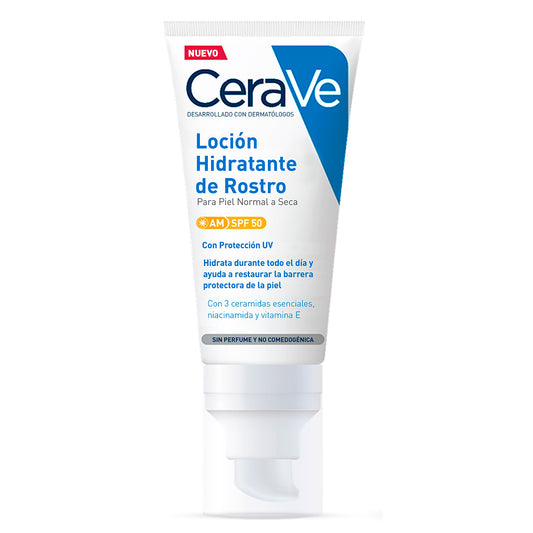 CERAVE LOCION HIDRATANTE DE ROSTRO SPF 50 1 TUBO 52 ML